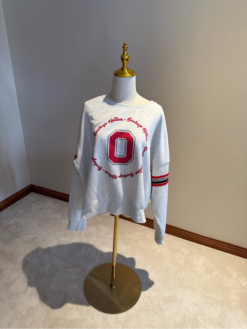 Ohio State Buckeyes Colosseum Women's White Sweatshirt